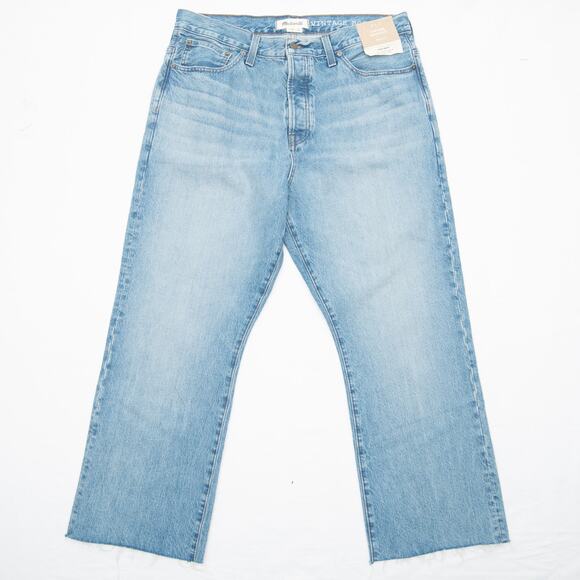 Madewell Harewood Wash Vintage Bootcut Jeans Size 36 - Picture 1 of 6